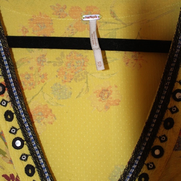 Free People Women's Boogie All Night Blouse - Picture 8 of 9